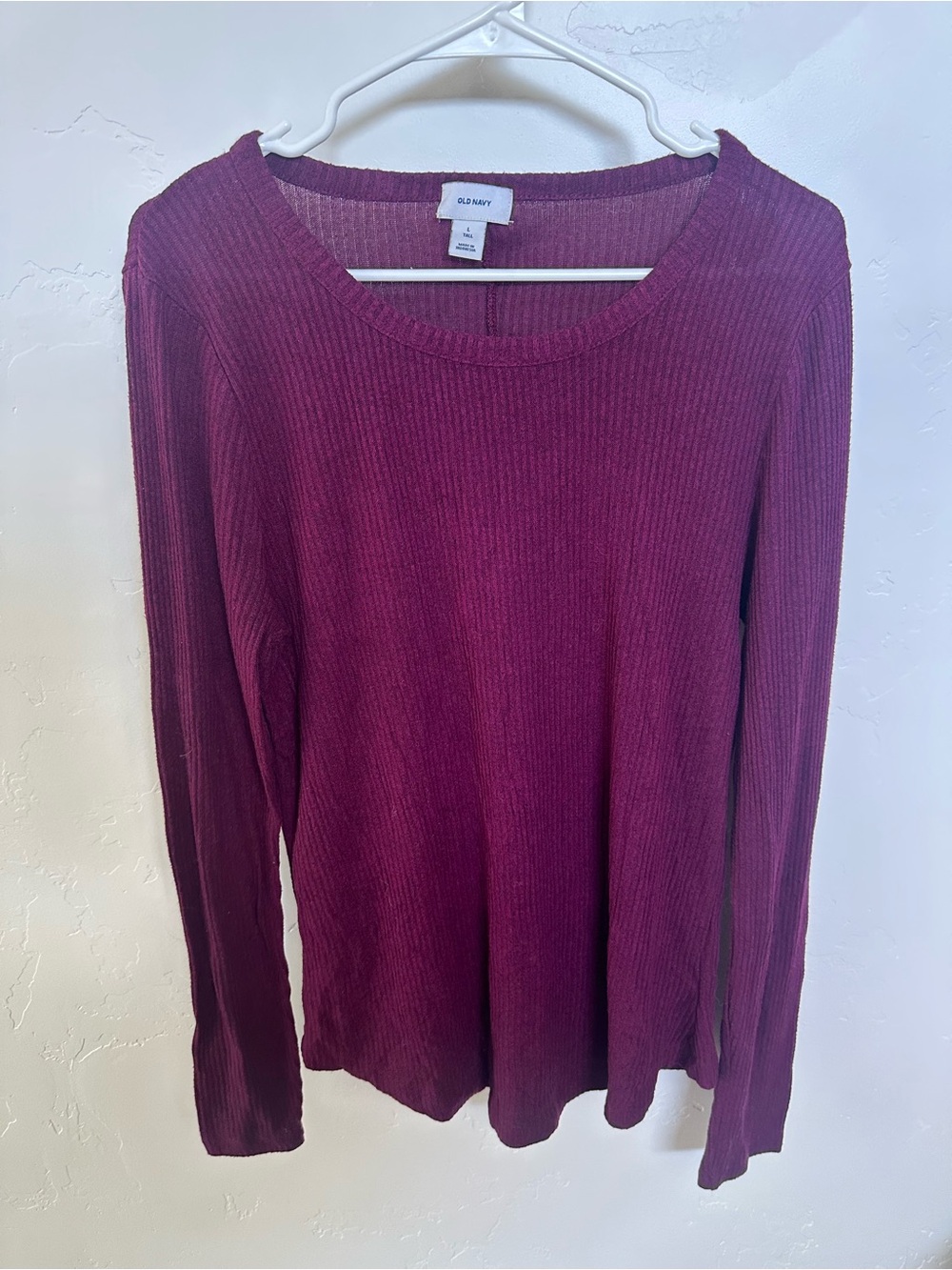 Old Navy- Ribbed Long-Sleeve- Women’s Size Large Tall